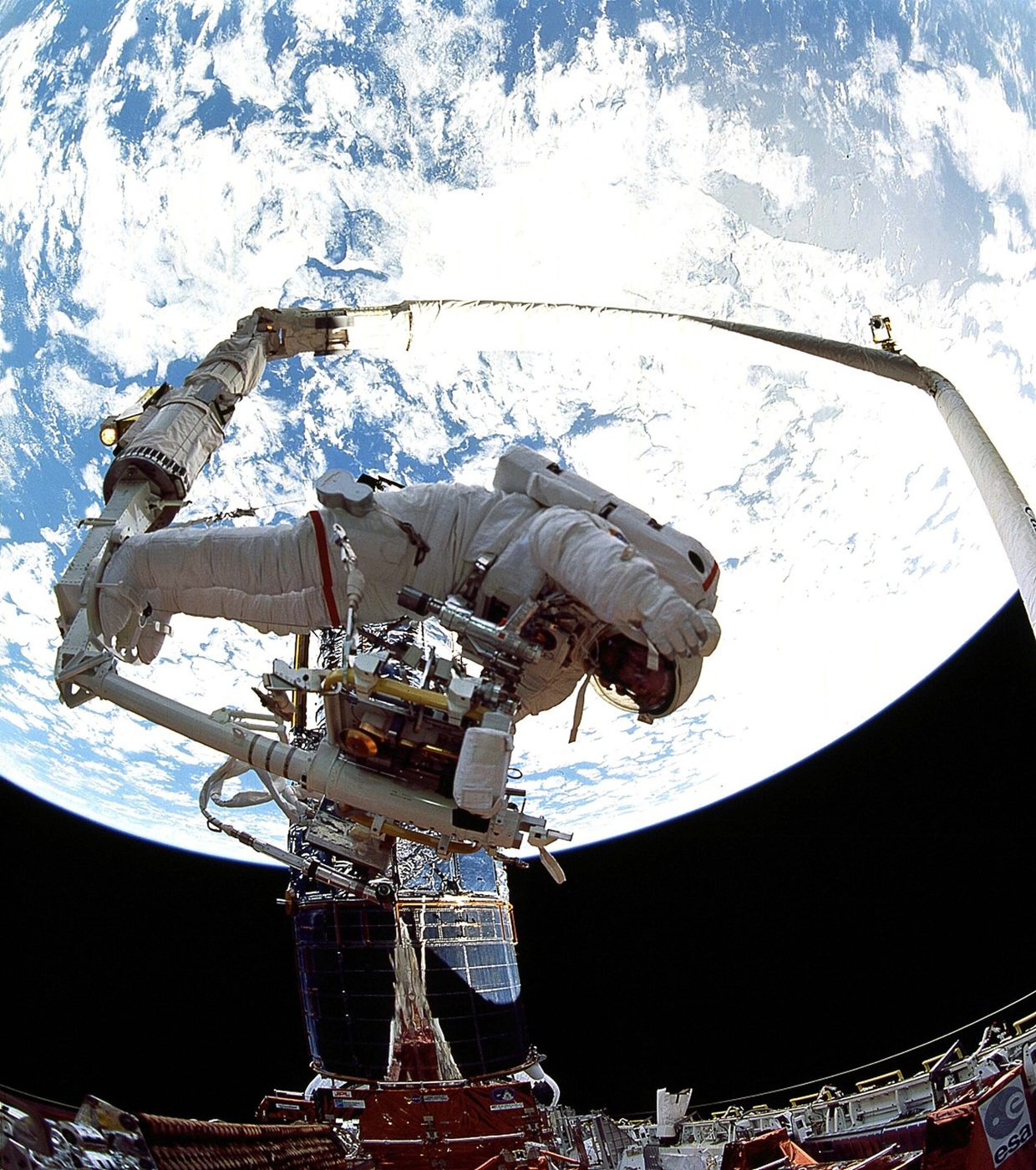 A 1.3-millimeter spacing error in a test instrument left the Hubble Space Telescope's main mirror the wrong shape. Astronauts fixed its vision in December 1993.