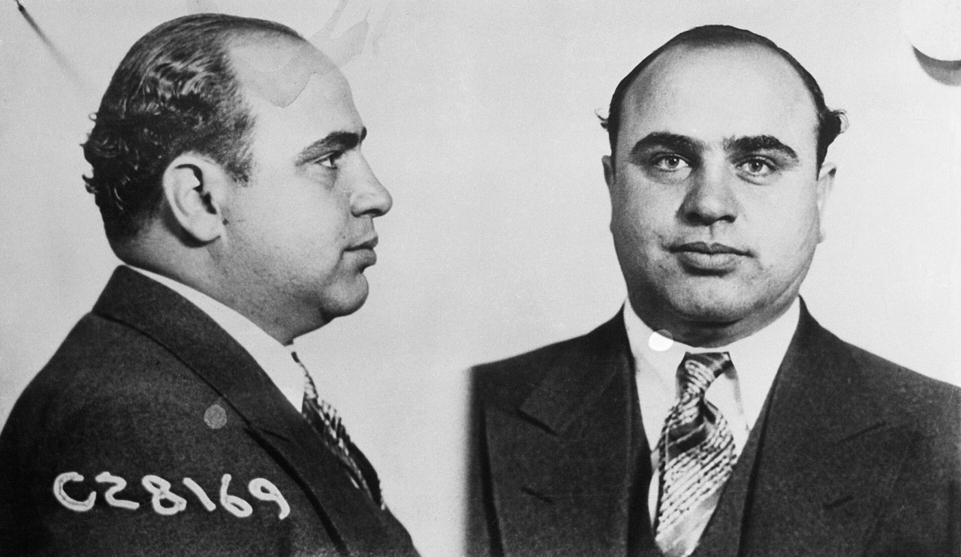 Al Capone was brought down by his taxes. In 1931, a federal jury convicted him of tax evasion, and he was sentenced to 11 years in prison.