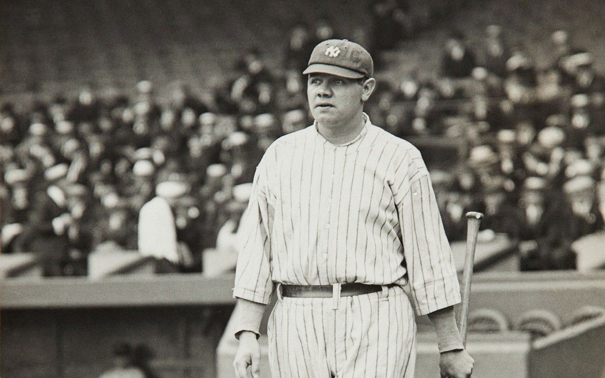 Babe Ruth hit 60 home runs in 1927, a single-season record that stood for 34 years. He finished his career with 714.