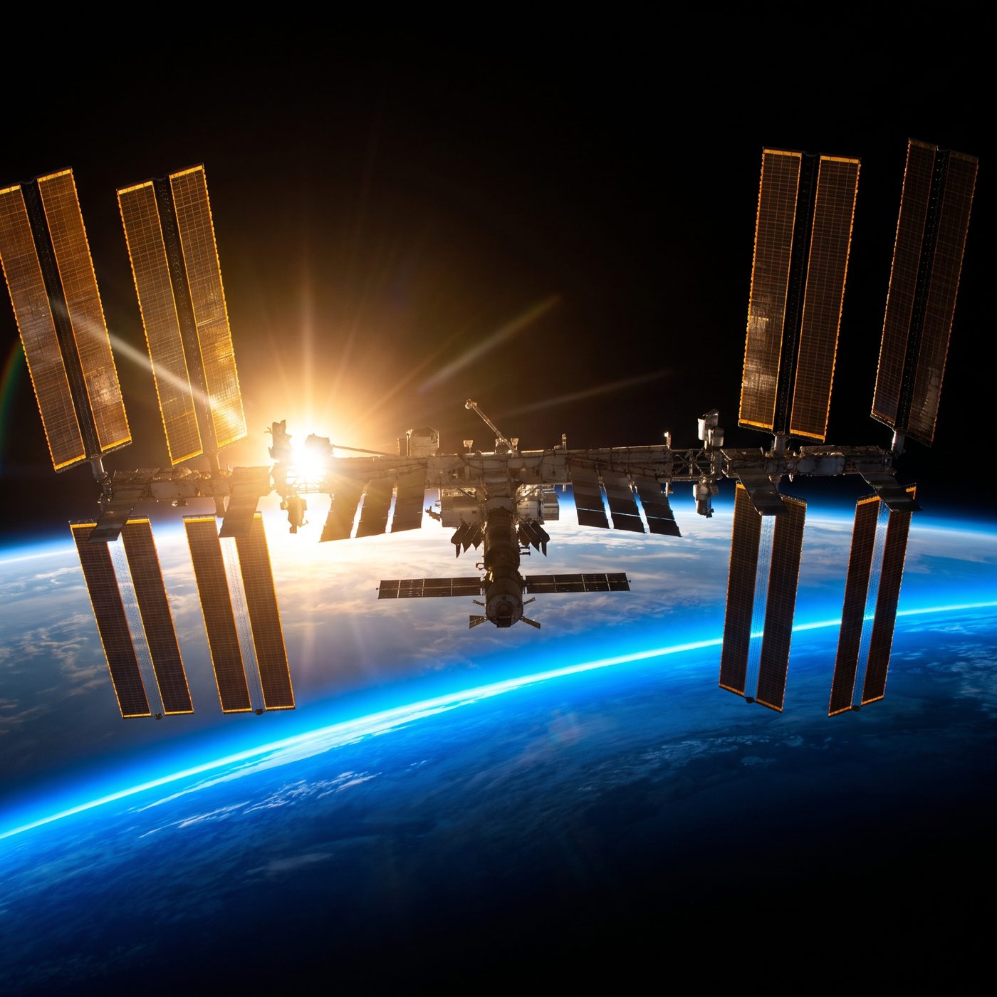 NASA publishes the ISS's future position in a public file, listed every 4 minutes over 15 days, so anyone can check its 17,500 mph.