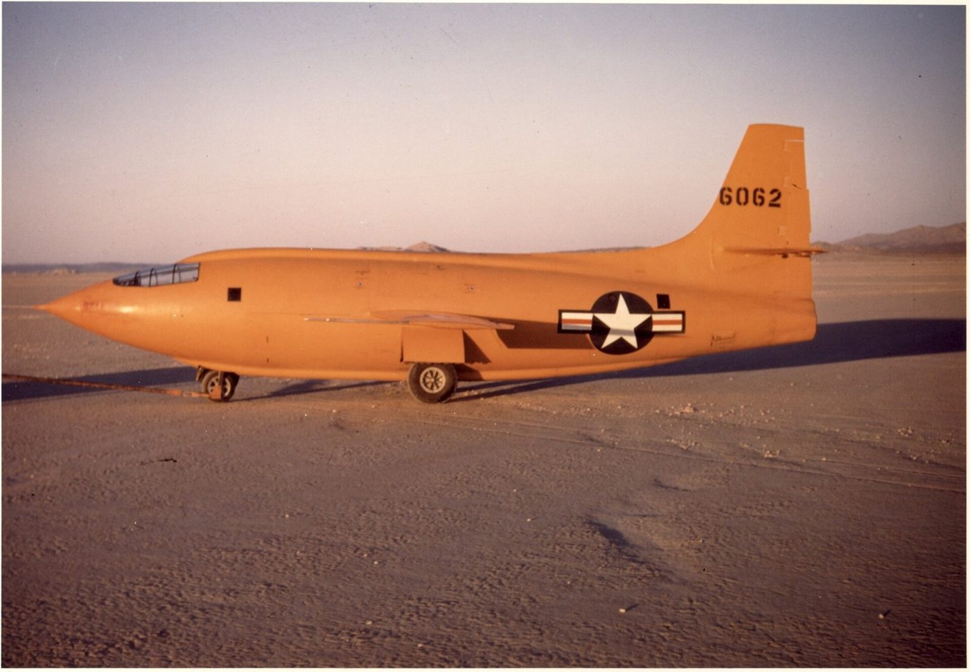 On October 14, 1947, Chuck Yeager flew the Bell X-1 faster than the speed of sound for the first time: Mach 1.06, about 700 miles per hour.