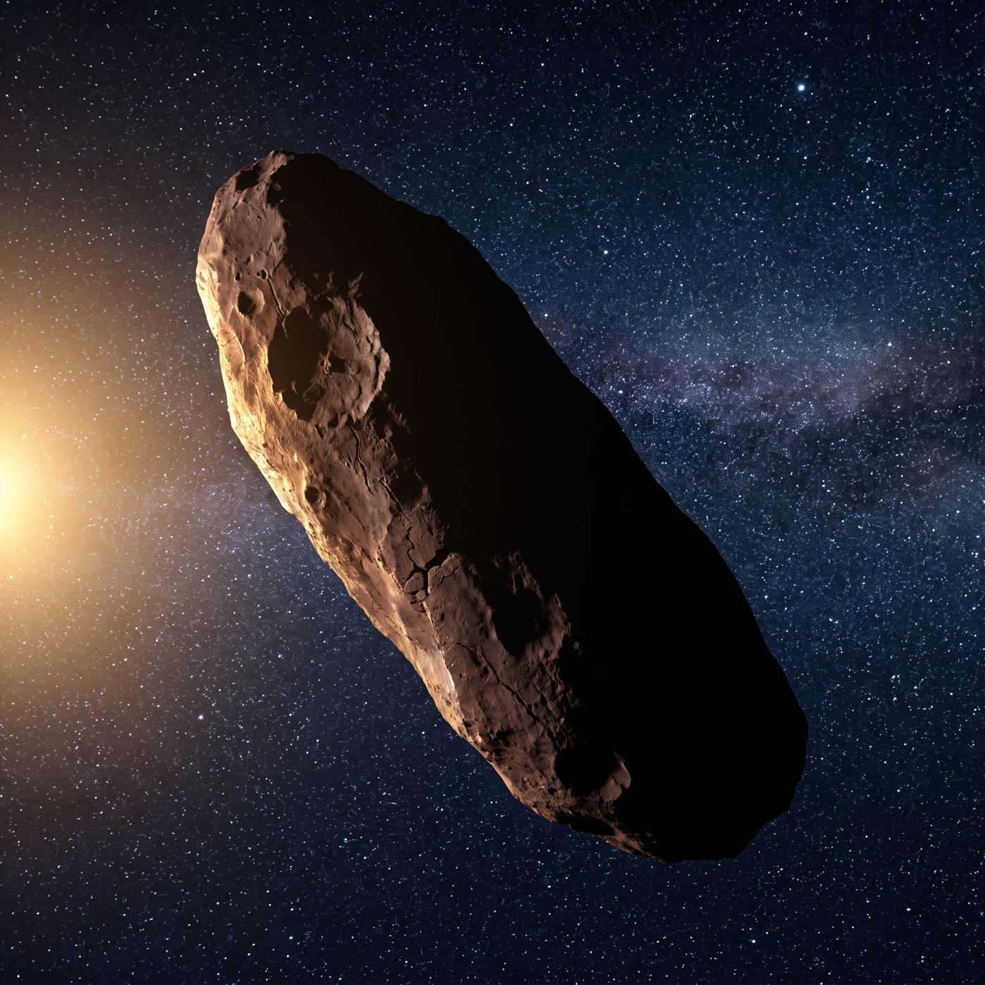 'Oumuamua, the first known visitor from another star, is about 10 times longer than it is wide — more elongated than any asteroid or comet in our solar system.