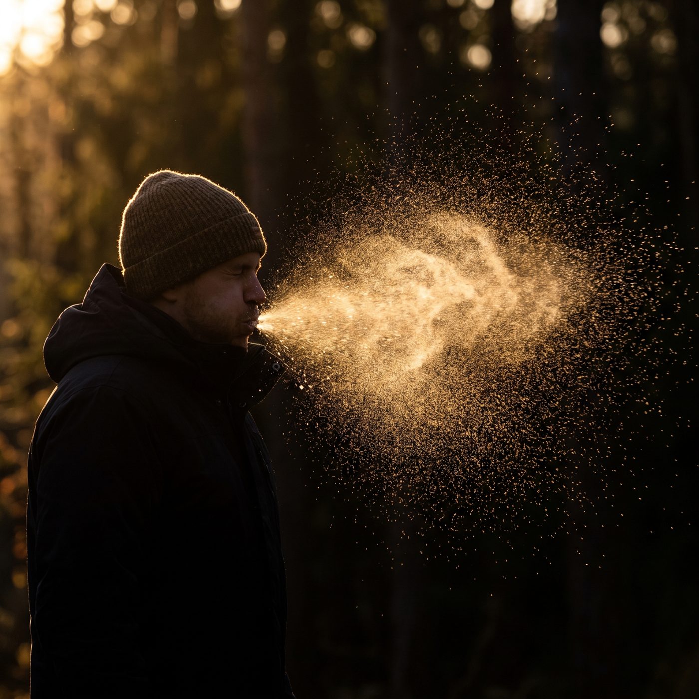 Real sneeze droplets travel just 2 to 5.4 m/s — about walking speed — not the 100 mph figure that's been repeated for decades.