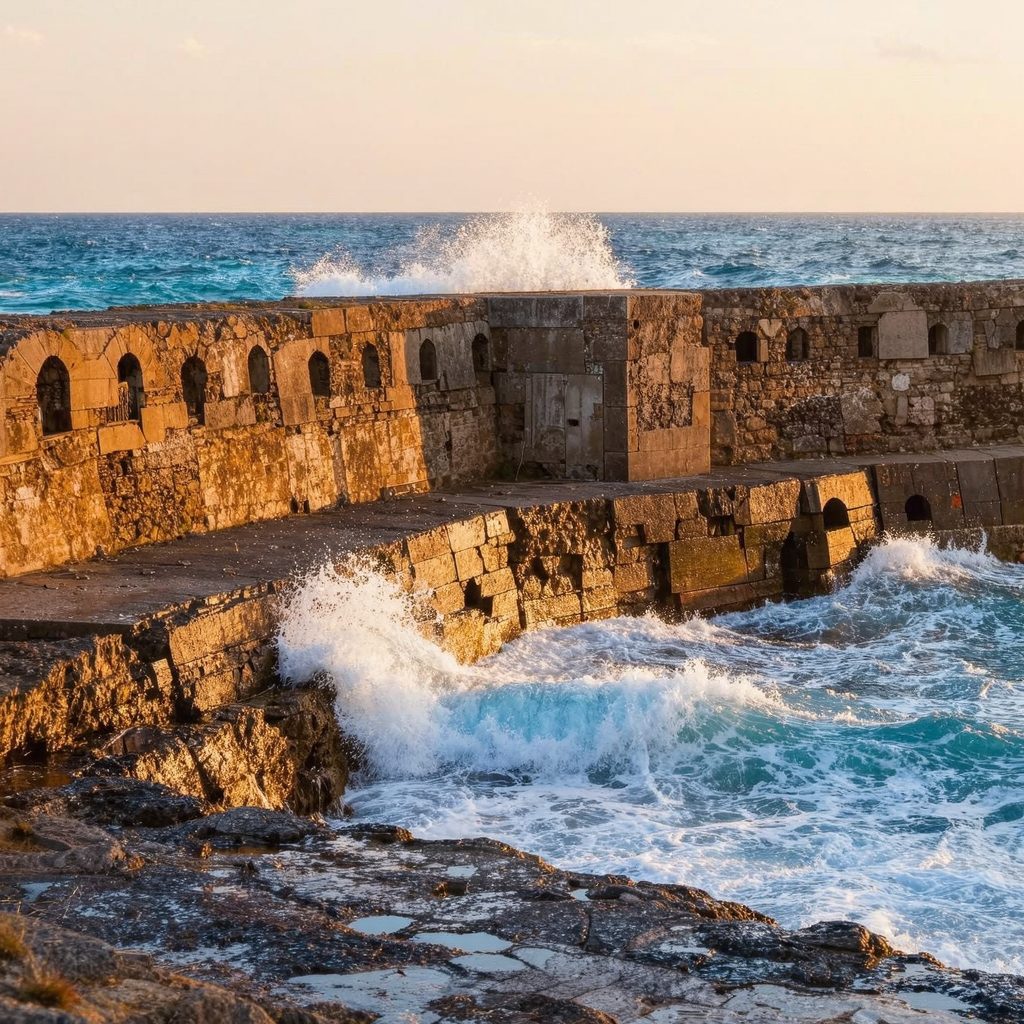 Roman piers in the Bay of Naples are stronger now than the day they were poured — seawater reacts with the volcanic ash inside and grows crystals that knit the cracks shut.