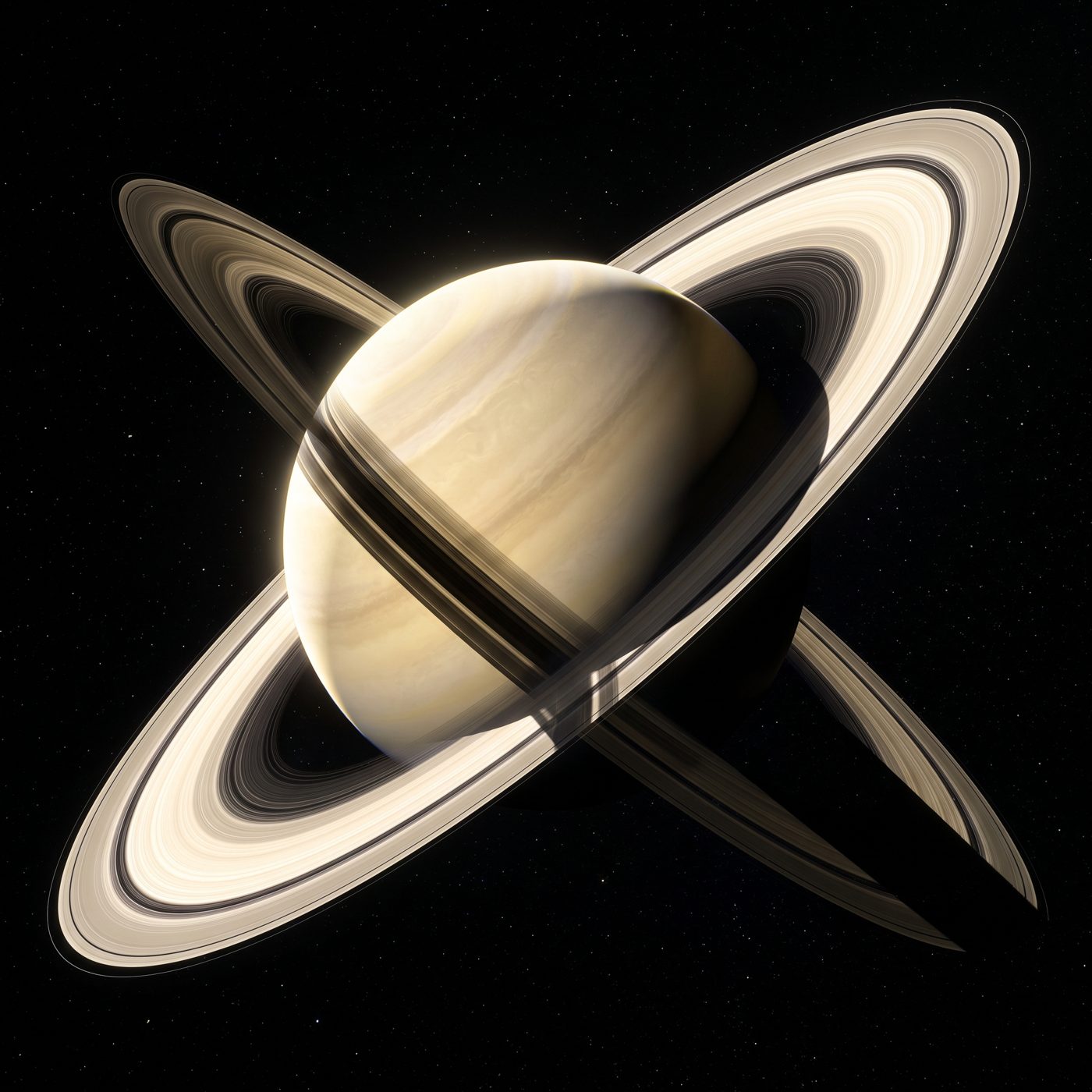 Saturn is the only planet in our solar system less dense than water — 0.687 g/cm³ means it would float in a big enough bathtub.