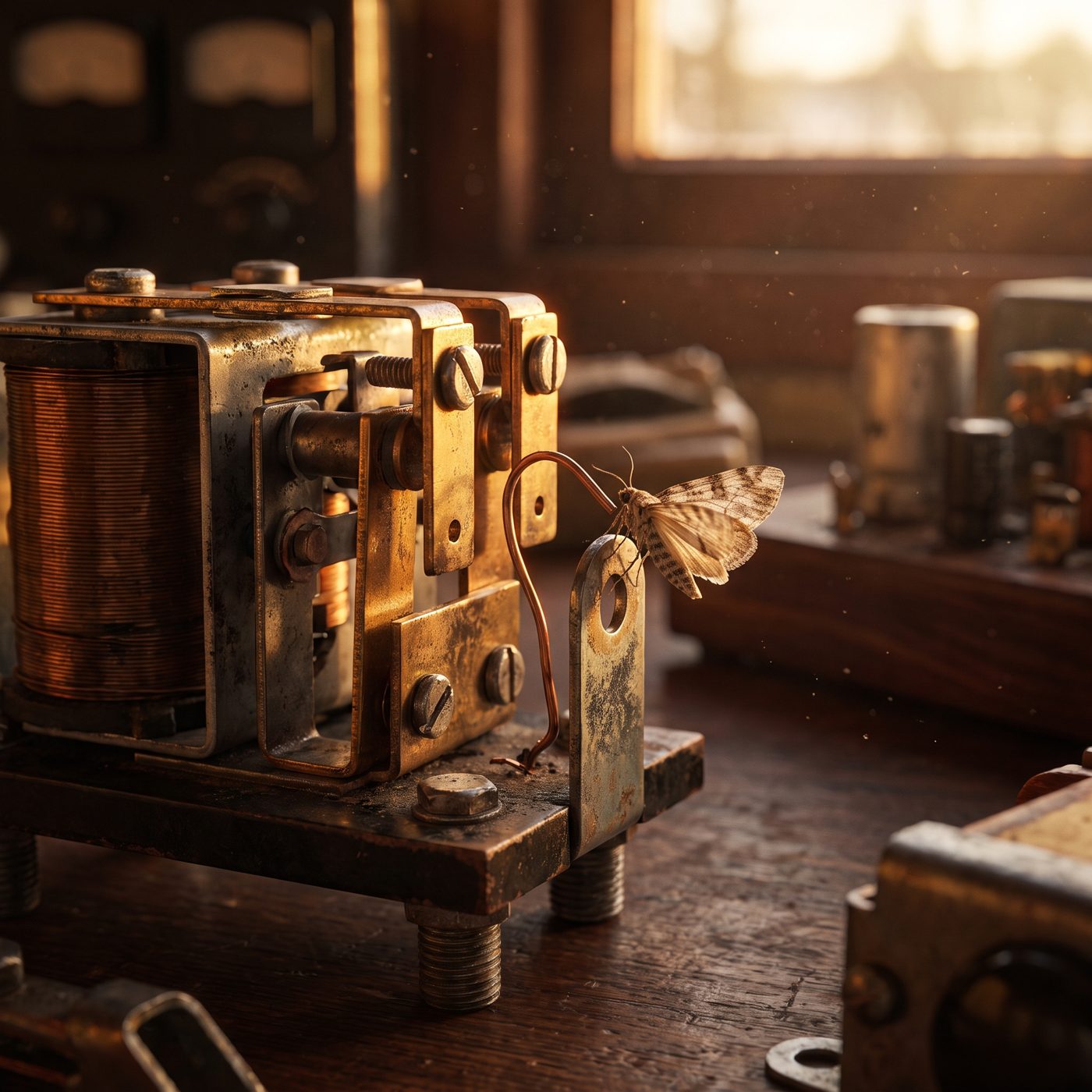 The 1947 moth taped into Harvard's logbook didn't coin 'bug'—Thomas Edison used it for hidden defects in the 1870s, 70 years earlier.