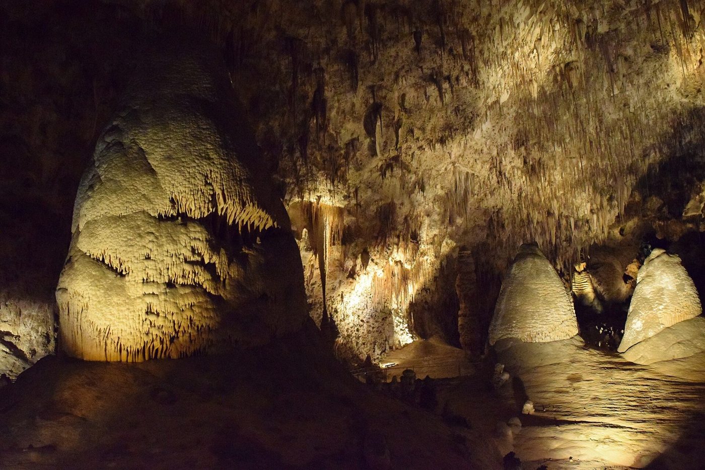 The Big Room inside New Mexico's Carlsbad Cavern covers 8.2 acres. It's the largest readily accessible cave chamber in North America, the National Park Service says.