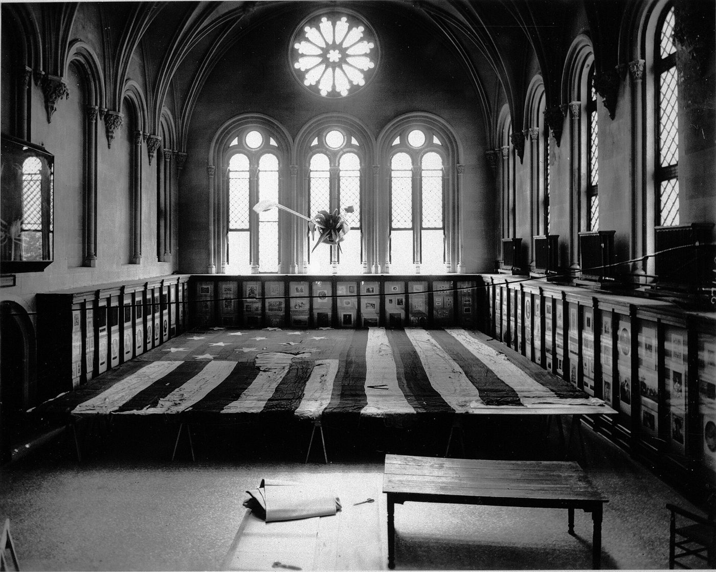 The flag that became the Star-Spangled Banner measured 30 by 42 feet. Mary Pickersgill and her helpers spent about seven weeks sewing it and a second flag in 1813.