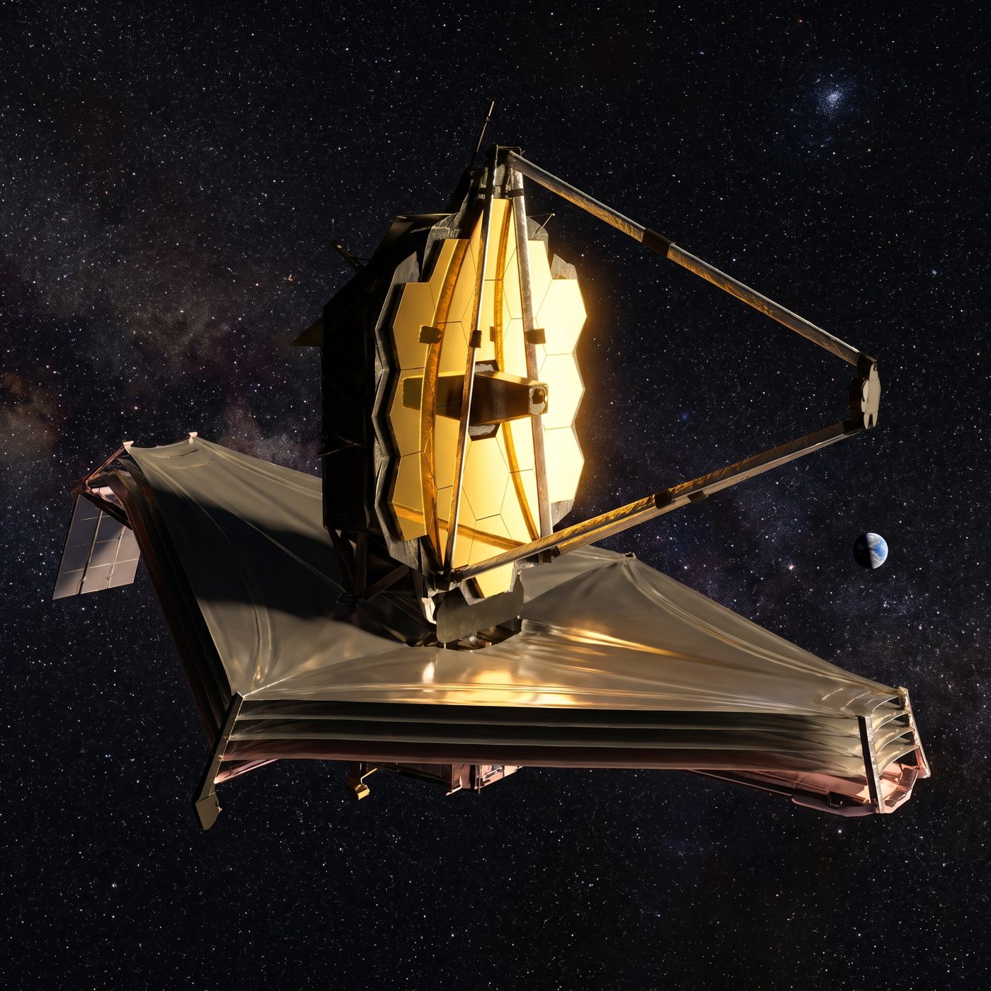 The James Webb telescope doesn't orbit Earth. It circles a point in empty space 1 million miles away, on the far side from the Sun.