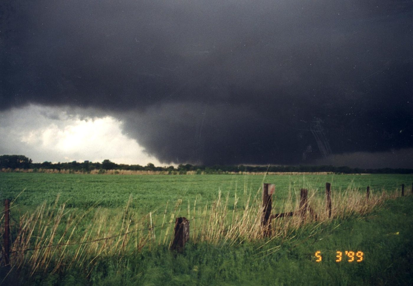 The May 3, 1999, tornado near Bridge Creek, Oklahoma, was rated F5. Tornado F-scale ratings follow the damage a storm leaves behind, not radar measurements of its wind.