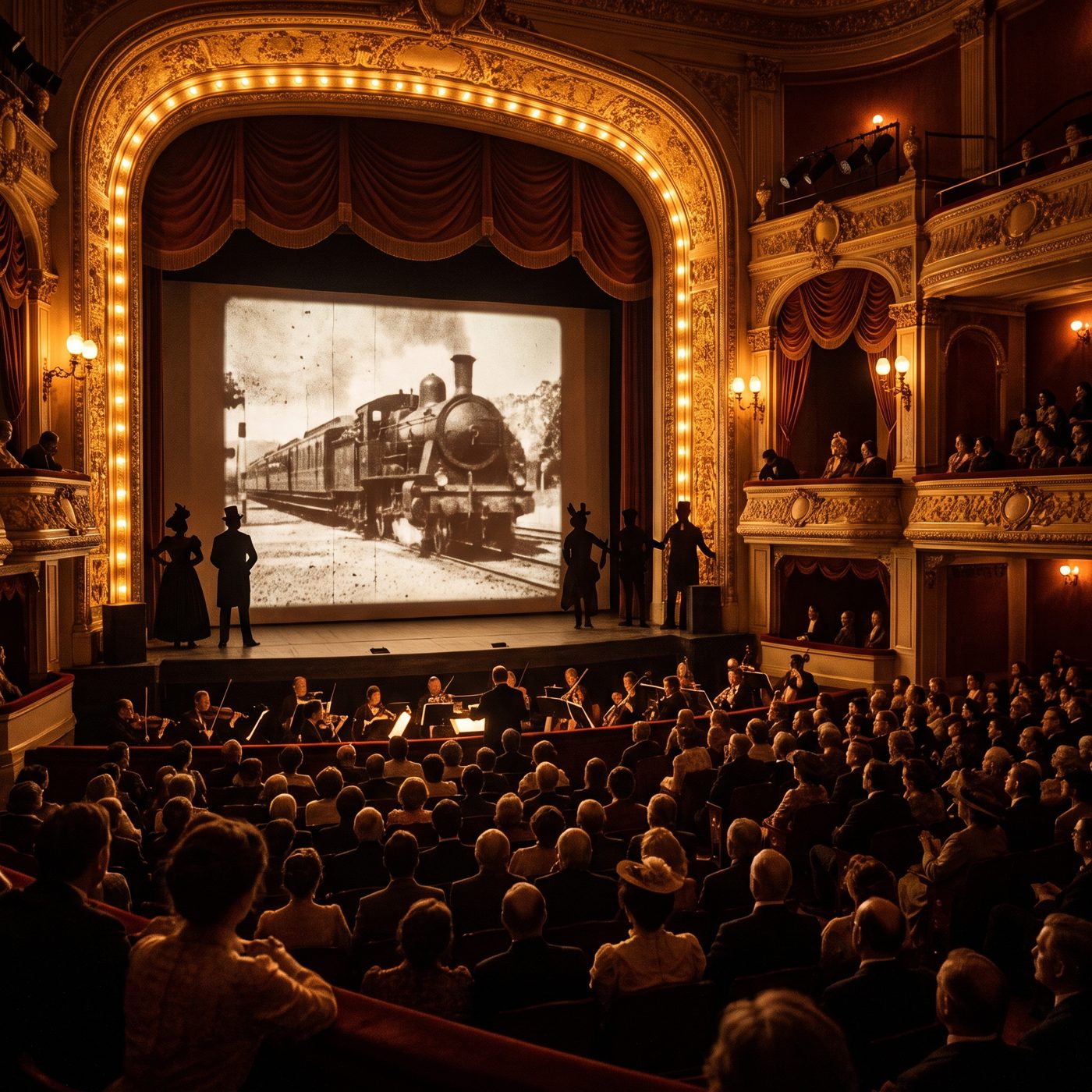 The world's first feature film, 1906's The Story of the Kelly Gang, had no printed words — live actors behind the screen supplied every gunshot and hoofbeat.